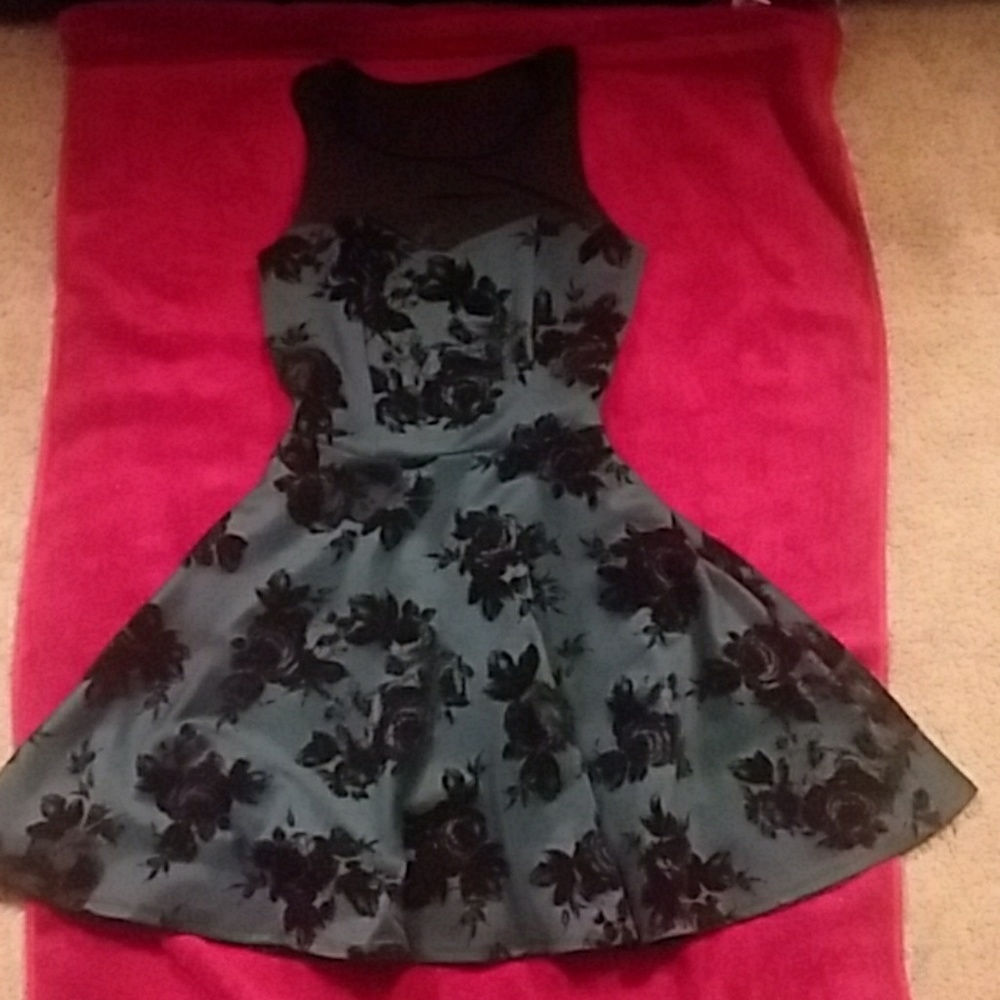 Dark teal dress
